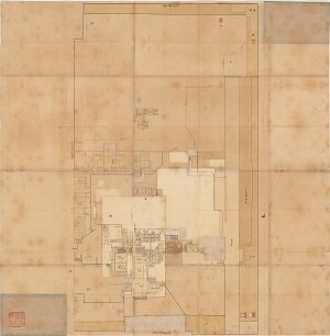 学問所并北之明地共絵図